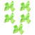 PIXNOR 5pcs Baby Girls Ribbon Hair Bow Clips Printed Barrettes Bowknot Hairpins Alligator Hair Clips Hair Accessories for Girl Teens Babies Toddlers -Green-