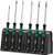 Wera 2035/6 Kraftform MicroSlotted/Phillips Electronics Screwdriver Set and Rack, 6-Piece