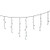 Vickerman 70 Light Wide Angle LED Icicle Light Set Pure White on Green Wire