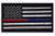 USA Flag Thin Blue Red Line Police - Firefighter 3.0 X 2.0 Hook Patch by Miltacusa