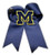 Divine Creations NCAA Michigan Wolverines Cheer Bow One Size Navy/Yellow Gold