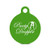 fagraphix Panty Dropper Round Keychain with Tab Engraved v2 Green
