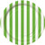 Lime Green Striped Paper Cake Plates 8ct
