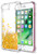 SunRemex iPhone SE Case -2020-iPhone 8 CaseiPhone 7 CaseiPhone 6S CaseiPhone 6 CaseiPhone SE 2nd Generation CaseGlitter Shining Quicksand Clear TPU with Anti-Fall Angle Reinforcement -Yellow-