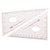 freneci 2PCS 30/60  and  45/90 Degree Geometry Triangle Ruler Drawing Drafting Tools