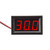 uxcell Mini Digital Voltmeter 2 Wires 0.56 Inch Voltage Tester Meter DC 4.5V-30V Red LED Display