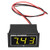 AMONIDA Digital 0.56? LED Display Waterproof High Precision Voltmeter DC Voltage Meter Panel -1PC- -Yellow DC2.5-30V-