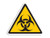 LPF USA Triangle Biohazard Logo Caution Sign Sticker -Symbol Decal-