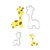 FMM Giraffe Mummy and Baby Cutters - Set of 2
