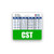 CST Badge Buddy Horizontal w/Height  and  Weight Conversion Charts -Standard Green-