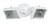 Designers Edge L-57WH 300-Watt Mini Halogen Double Floodlight, White