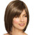 ZM Short Brown Hair Wigs Bob Wig with Bangs for Women Straight Synthetic Wig Natural Looking As Real Hair