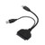 WANGYUMI Adapter Cable Dual USB 3.0 to Sata Hard Disk Drive Adapter Cable HDD SSD Converter Wire Cord for 2.5 Inches Laptop Computer