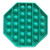 FHSDYY Mental Arithmetic Pioneer Bubble Sensory Push-Pull Toys Silicone Stress-Relieving Toys for Autistic Patients who Need to Relieve Stress Squeeze Sensory Toys -Green Eight Sides Round-