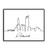 Detroit Skyline City Cityscape Art Minimalist Detroit One Line Drawing Print Modern Detroit Line Wall Art Print Detroit Landmark Poster City Skyscraper Doodle Art Print 8x10 inches UNFRAMED