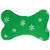 Zanies Blizzard Bone Dog Toys Small Green 4 inch