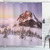 Ambesonne Mountain Shower Curtain Winter Scenery Landscape Snowy Forest Trees Misty Sunrise Nature Photo Cloth Fabric Bathroom Decor Set with Hooks 70 inch Long Brown White Purplegrey