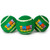 Buckle-Down Dog Toy Nickelodeon Tennis Balls Teenage Mutant Ninja Turtles TMNT Logo Turtle Faces Green