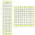 Skyhawk Acrylic Quilting Ruler Combo Pack of 2 Quilters Rulers - Rectangular 24" x 6.5" and Square 9.5" x 9.5" Double-Colored Grid Lines
