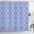 Ambesonne Dutch Shower Curtain Delft Style Flowers in Doodle Style Abstract Petals Leaves Butterflies Cloth Fabric Bathroom Decor Set with Hooks 70 inch Long Violet Blue