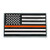 HSD Thin Red Line Morale Patch Supporting Firefighters and First Responders -3x2 Flag Patch Thin Red Line-