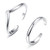 Sllaiss 2 Pcs 925 Sterling Silver Chevron Thumb Ring for Women Minimalist Stackable Midi Rings Set Simple Adjustable Knuckle Open Ring