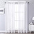 CUTEWIND Sheer Curtains White 84 inch Length Rod Pocket Window Voile Curtains for Living Room Sliding Glass Door Transparent Drapes Window Treatment W37 x L84 Set of 2 Panels