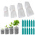 400Pcs 4 Size Biodegradable Non-Woven Nursery Bags Fabric Seedling Pots for Vegetable Flower Plant Grow