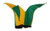 BZANY Green and Yellow Jester Hat