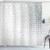 Ambesonne Grey Shower Curtain Gradient Shapes Digital Vibrant Colored Modern Style Graphic Print Monochromatic Cloth Fabric Bathroom Decor Set with Hooks 70 inch Long Grey