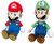 Little Buddy Set of 2 Super Star 1414 Mario & 1415 Luigi Stuffed Plush Dolls