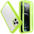 SPIDERCASE Compatible with iPhone 12 Pro Max Protective Case with Built-in Screen Protector Green/Clear