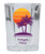 Vichayito Souvenir 2 Ounce Square Shot Glass Palm Design 4-Pack
