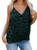 Eytino Women V Neck Strappy Cami Tank Tops Casual Loose Sleeveless Shirts BlousesMedium Green