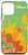 iPhone 12 mini Cute Retro Green Orange Paint Splash Circle Art Design Case