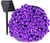 Jnaurb Solar String Lights 72ft 200 LED Solar Fairy Lights with 8 Modes Waterproof Outdoor String Lights for Patio Garden Party Christmas Holiday Decorations -Purple-