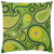 LESGAULEST Throw Pillow Cover -24x24 inch- - Pattern Green Yellow Ornament Ornaments Colorful