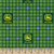 John Deere Green Tartan Fabric