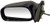 Dorman 955-1435 Toyota Matrix Driver Side Manual Replacement Side View Mirror