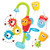 Yookidoo Baby Bath Toy- Spin N Sort Spout Pro- Three Stackable Cups, Automated Spout, and Spinning Suction Cup Gears
