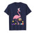 Pretty Easter Flamingo with Easter Basket T-Shirt