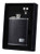 Visol Holiday Essential Eclipse S Black Leather Liquor Flask Gift Set, 6 oz, Silver