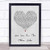 See You On The Other Side Grey Heart Song Lyric Quote Print