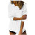 Womens Casual Hooded Sweatshirt Loose Drawstring Pullover Hoodies Solid Long Sleeve Hoodie Blouses