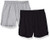 Soffe Juniors Authentic Cheer Short Oxford/Black Large -2-Pack-