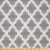 Lunarable Grey and White Fabric by The Yard Traditional Moroccan Trellis Pattern with a Modern Look Ornate Tilework Microfiber Fabric for Arts and Crafts Textiles  and  Decor 1 Yard Grey White