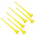 Vuvuzela South African Style Collapsible Stadium Horn Yellow (Pack of 6)