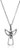 925 Sterling Silver Oxidized Celtic Knot Angel Pendant Necklace 18 inch