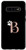 Galaxy S10 Plus Letter B rose pink white cat dog paw monogram initial B Case