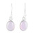 NOVICA Chalcedony .925 Sterling Silver Dangle Earrings Luminous Soft Pink